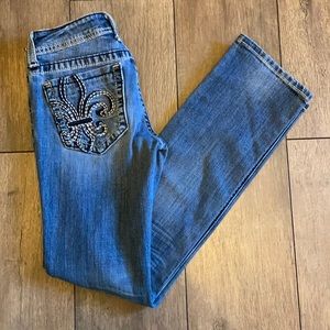 Miss Me Jeans straight leg med denim